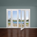 Empty room with dark floor